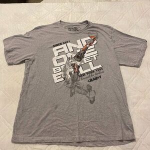 And1 Gray Basket Ball‎ T shirt XL